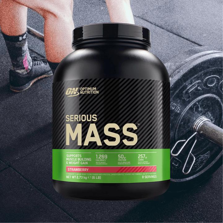 Actual product image Optimum Nutrition Serious Mass (Strawberry, 1 pcs., 2722 g)