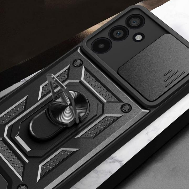 Productafbeelding Tech-Protect CamShield Pro hoesje voor Samsung Galaxy M55 5G - zwart (Samsung Galaxy A55)