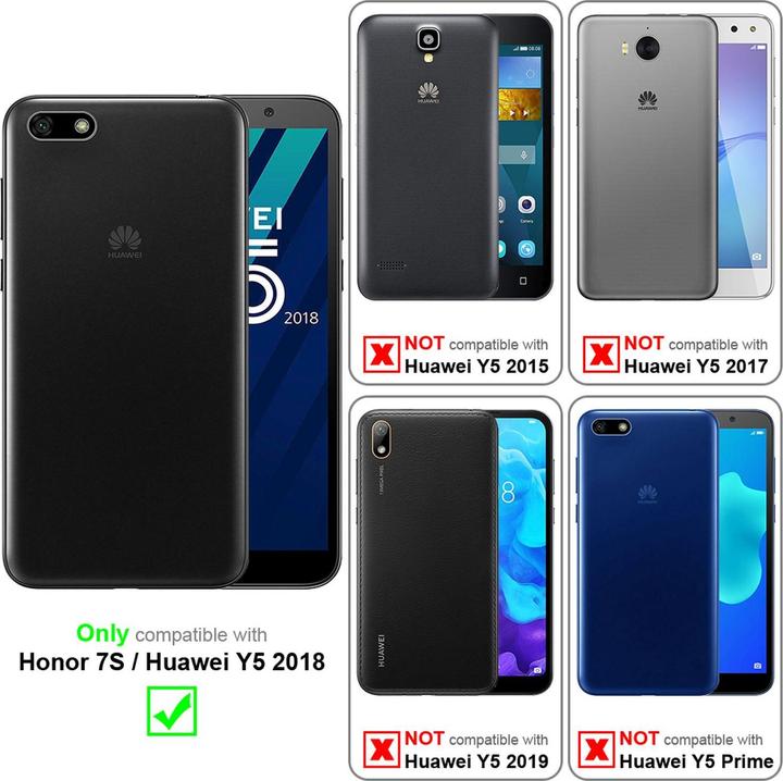 Produktbild Cadorabo Flip wie Invisible Cover (Huawei Y5 (2018))