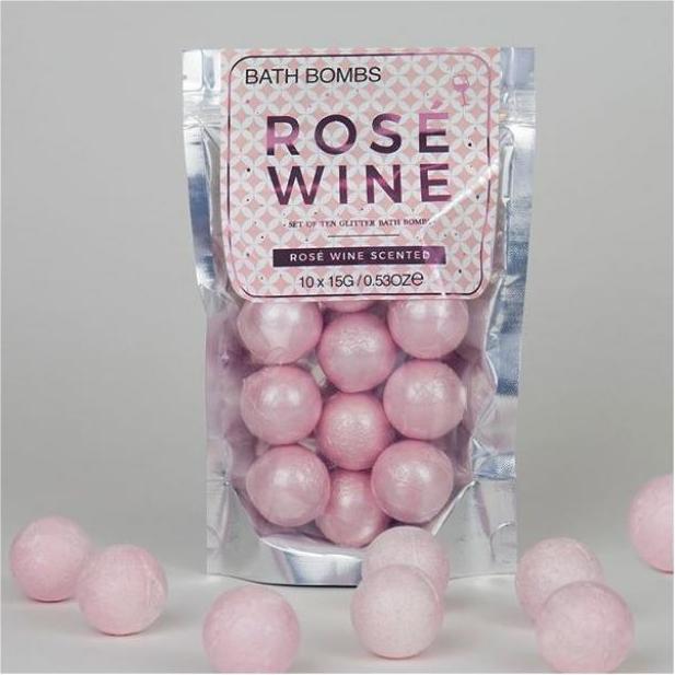 Actual product image TOP Rose wine bath bombs (Bath bombs)