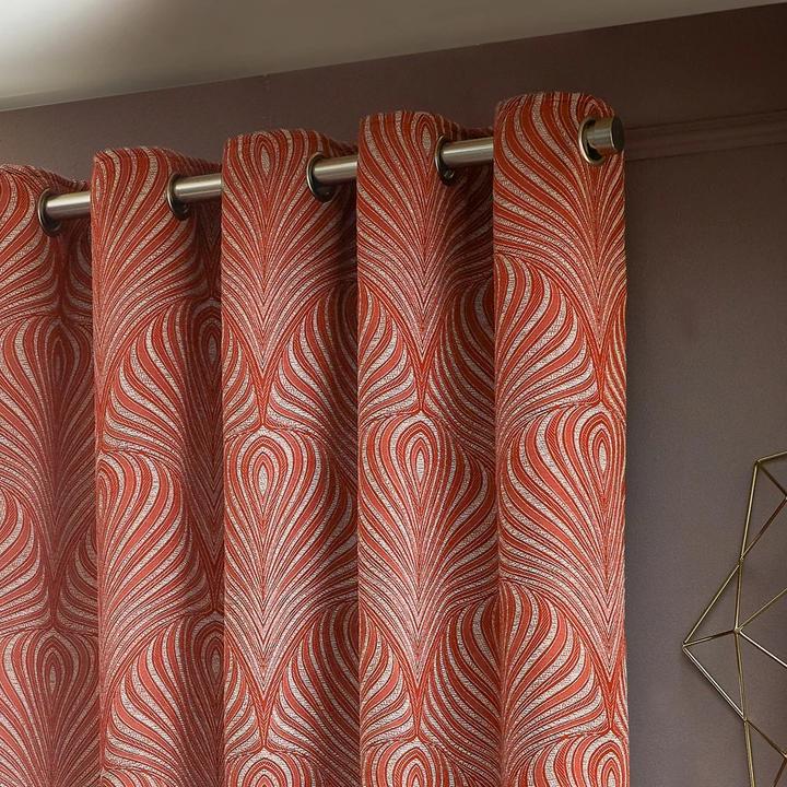 Actual product image Gatsby Jacquard Eyelet Curtains (229 x 183 cm)
