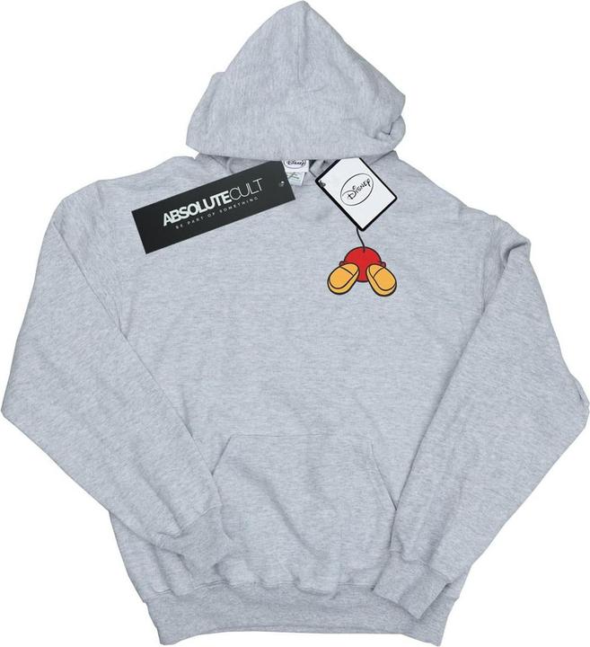 Actual product image Disney Mens Mickey Mouse Backside Breast Print Hoodie (S)
