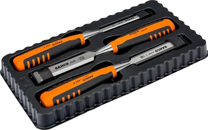 Produktbild Bahco Stechbeitelsatz mit gummiertem Griff - dreiteilig/Kartonverpackung (25 mm)