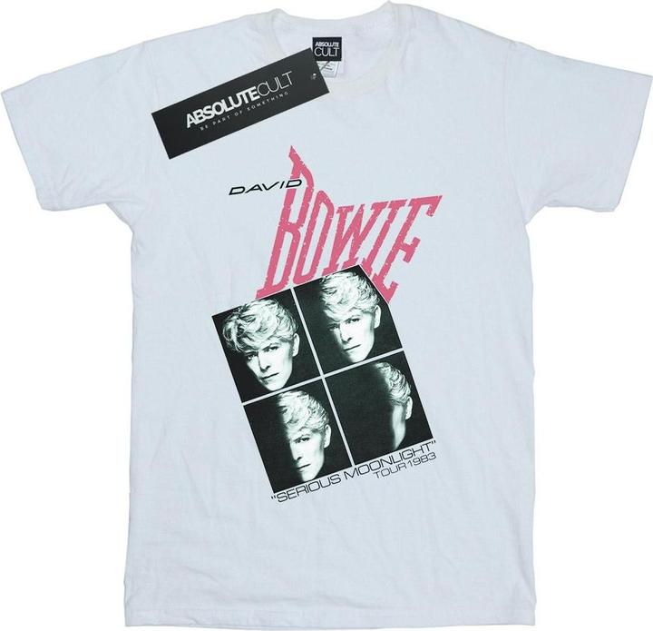 Immagine prodotto David Bowie Serious Moonlight Tour 83 Maglietta Uomo (L)