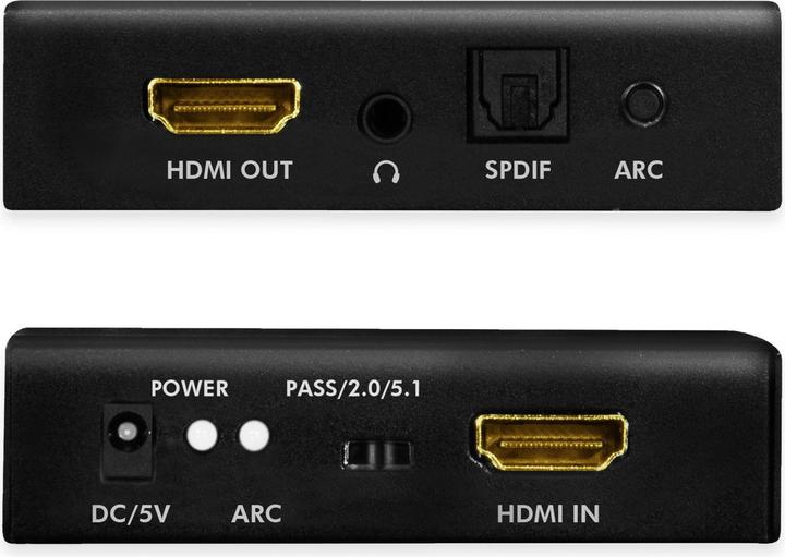 Produktbild LogiLink HDMI-Audio-Extraktor,2CH/5.1CH,SPDIF,/60Hz