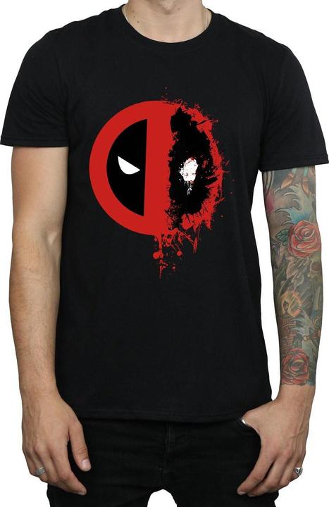 Immagine prodotto Deadpool Split Splat Logo Maglietta Uomo (S)