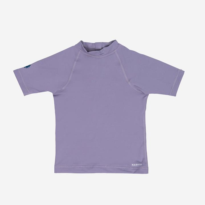 Nabaiji UV-Shirt kurzarm Baby - lila