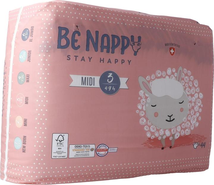 Produktbild Be Nappy Windel (Gr. 3, Tragepack, 44 Stück)