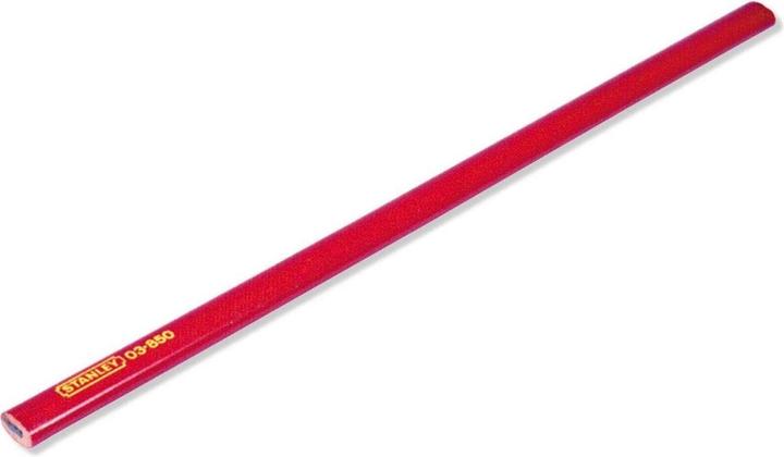 Produktbild Stanley 1-03-850 Carpenters Pencil with Soft Lead, Red