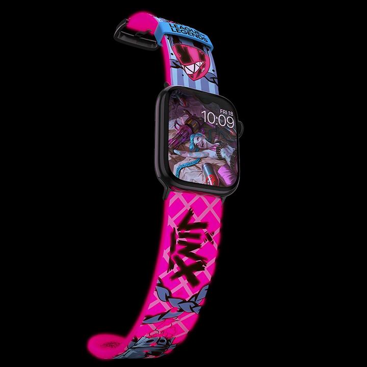 Image du produit Moby Fox League of Legends bracelet pour smartwatch Jinx (22 mm, Acier inoxydable, Silicone, 3, 4, Apple Watch Series 1)