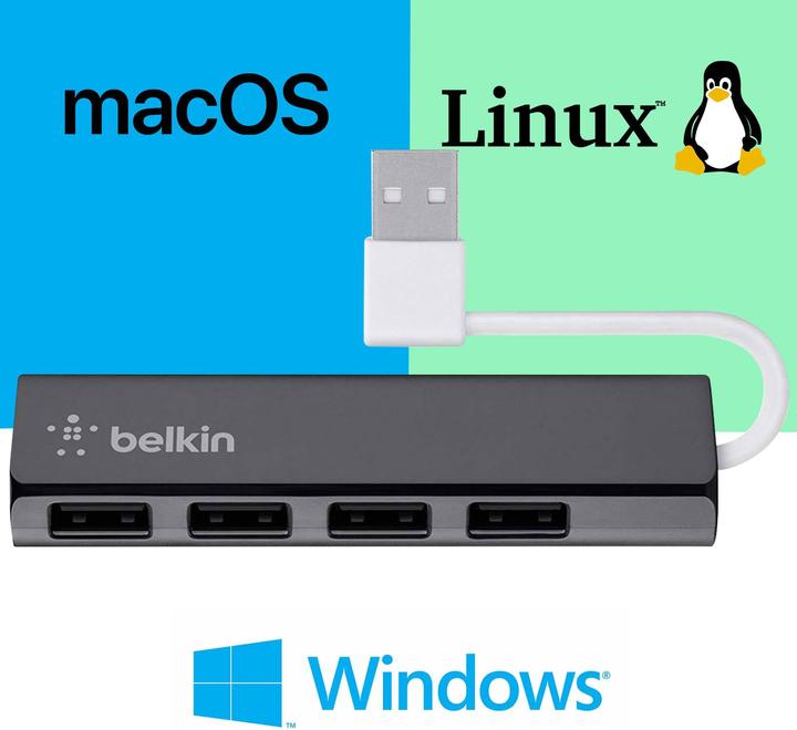 Produktbild Belkin F4u042bt (USB-A, 4 Ports)