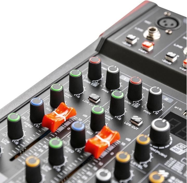Produktbild Vonyx VM-KG06 - 6-kanaals mengpaneel Bluetooth, DSP, mp3 speler en USB audio interface (Studio- und Livemixer)