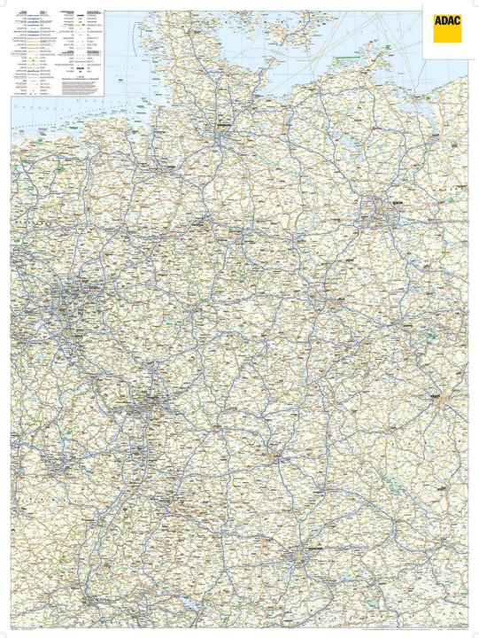 Immagine prodotto Cartina ADAC Germania 1:650 000, plano in custodia