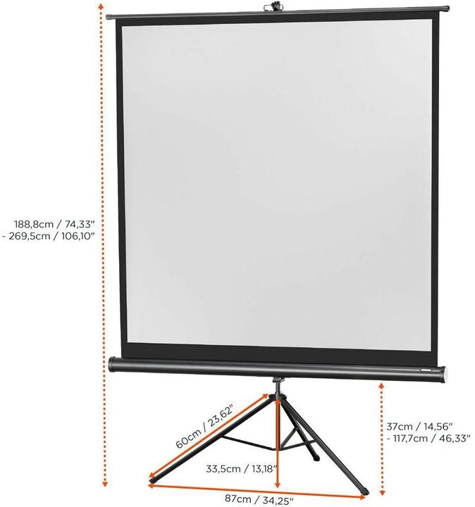 Produktbild Celexon Eco Stativ, Leinwand, 1:1 (74.02", 1:1)