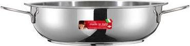 Inoxriv Tegame Inox 2 Manici 24cm (24 cm, Alluminio)