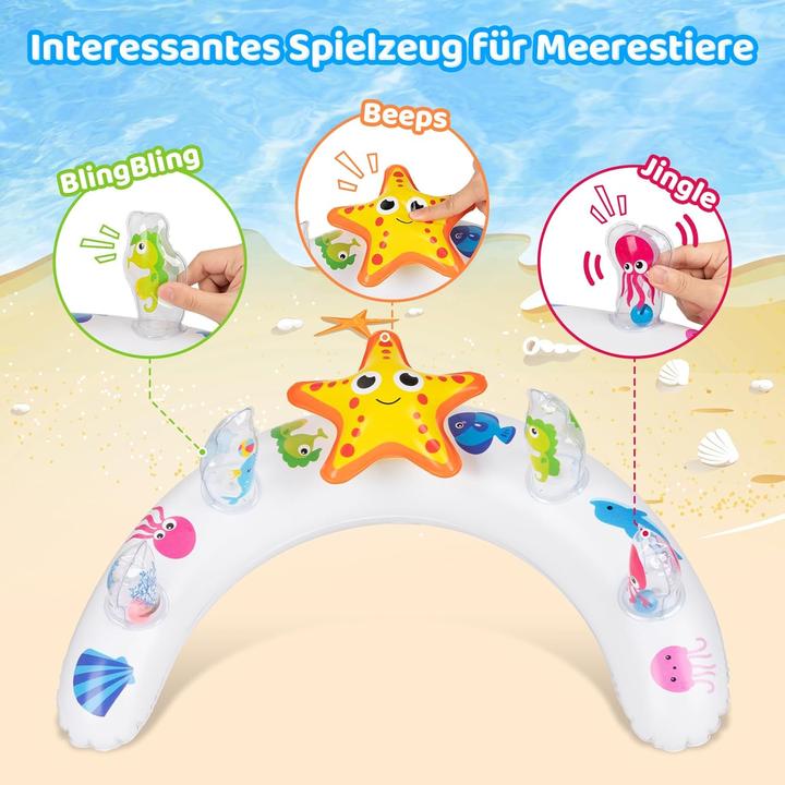 Actual product image Parner Baby swimming ring with sun canopy