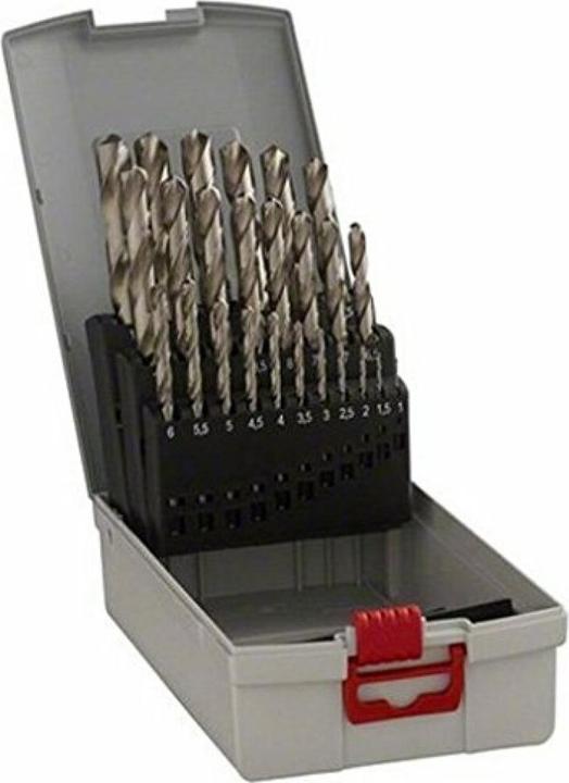 Produktbild Bosch Professional Zubehör HSS-Spiralbohrer-Set PointTeQ, 25-tlg., ProBox, 1–13 mm (12.5 mm, 13 mm, 9.5 mm, 10 mm, 10.5 mm, 11 mm, 11.5 mm, 12 mm, 6.5 mm, 7 mm, 7.5 mm, 8 mm, 8.5 mm, 9 mm, 3.5 mm, 4 mm, 4.5 mm, 5 mm, 5.5 mm, 6 mm, 1 mm, 1.5 mm, 2 mm, 2.5 mm, 3 mm)