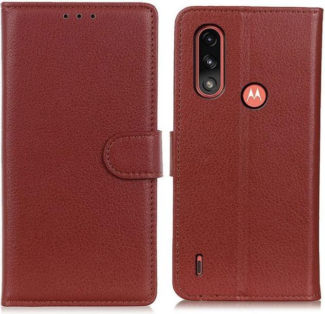 Produktbild MU Classic Litchi Leder Bookcover Series (Motorola Moto E7 Power)