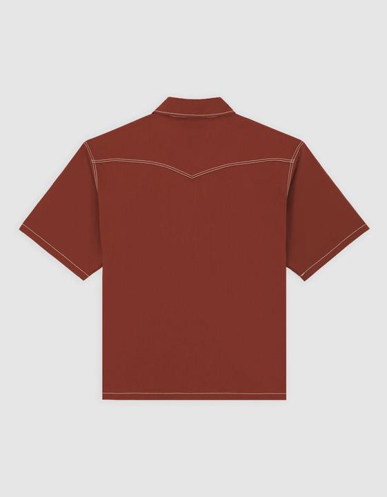 Actual product image Dickies River Ranch Work Shirt Ss Cappuccino (L)
