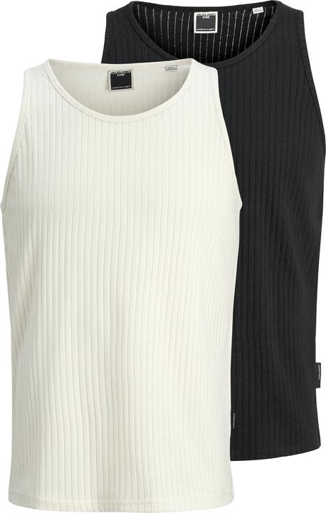 Jack & Jones 2er-pack Einfarbig Rundhalsausschnitt Tanktop Tanktop
