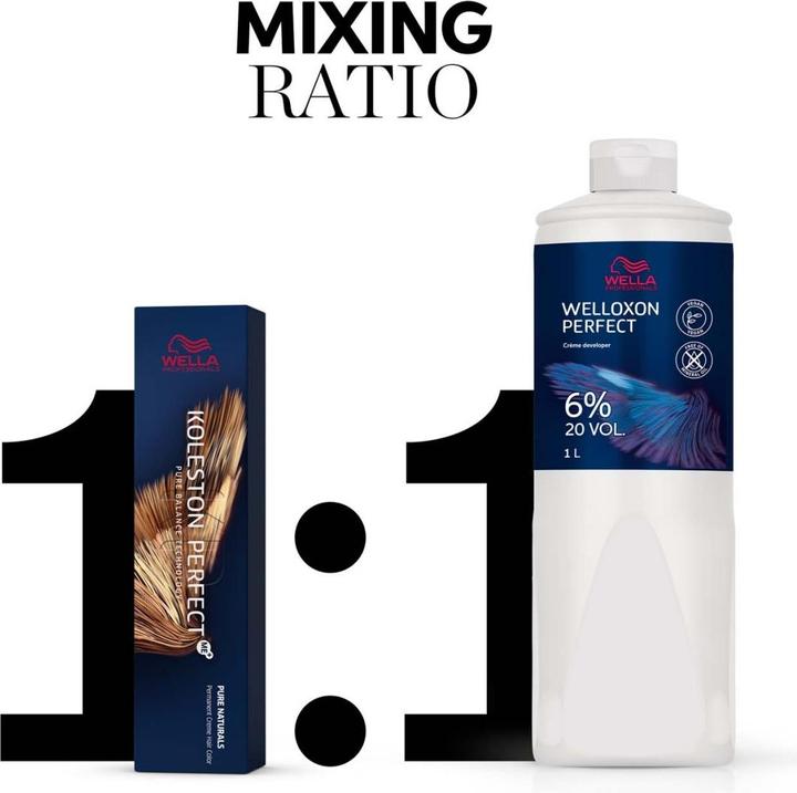 Actual product image Wella Koleston - Pure Naturals 7/05 Mittelblond Natur-Mahagoni (7, 05 Medium blonde natural mahogany)