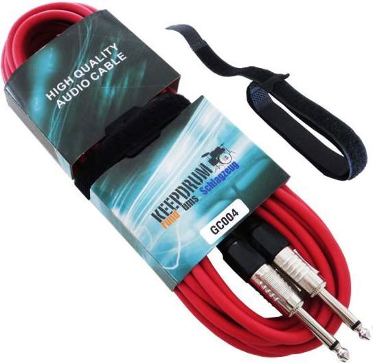 Actual product image keepdrum GC-004 Guitar Cable 3m Red (3 m)
