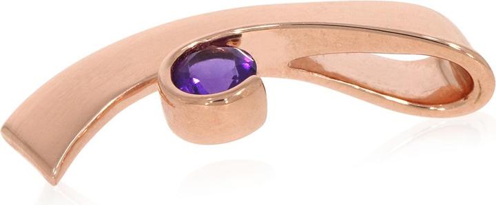 Produktbild Xen Anhänger mit 5 mm Amethyst ca. 0,50 ct. rosèvergoldet (925 Sterling Silber)