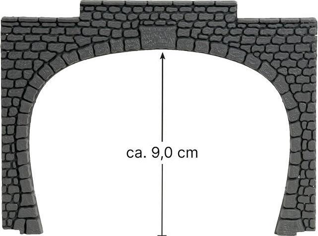 Image du produit Noch H0 Portail de tunnel à 2 voies Kuns