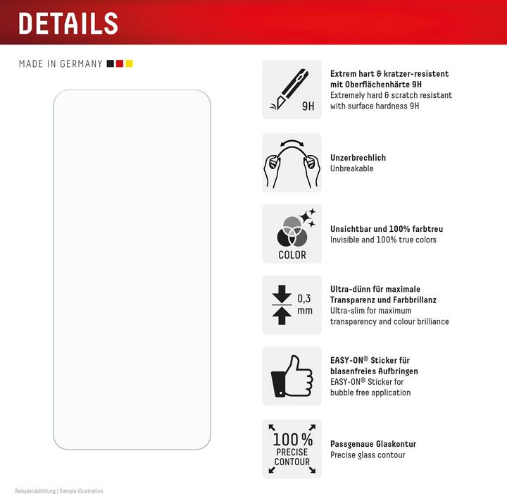 Immagine prodotto Displex Smart Glass, Displayschutzfolie (1 Pezzo/i, Xiaomi Redmi 14C)