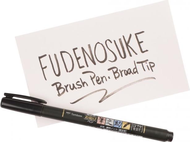Actual product image Tombow Calligraphy pen WS-BH / BS (Black, 2 x)