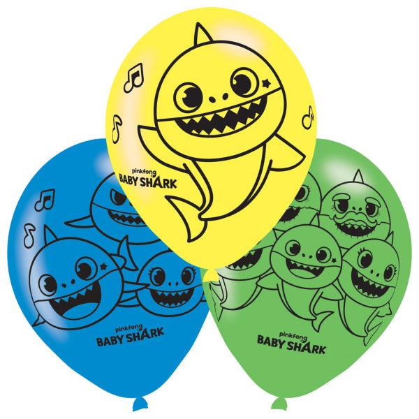 Actual product image Amscan Baby Shark Birthday Balloons