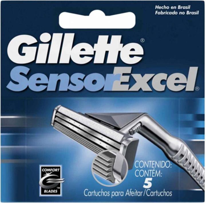 Actual product image Gillette Sensor Excel Blades (5 x)