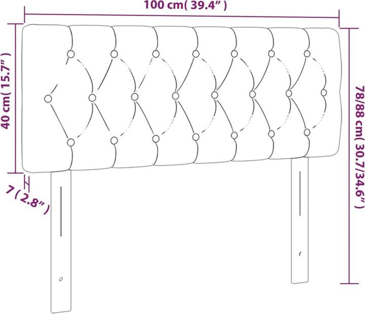 Immagine prodotto VidaXL Lea (100 x 7 x 88 cm)
