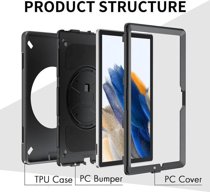 Produktbild 4smarts Rugged Case Grip (iPad Pro 12.9 2020 (4. Gen), iPad Pro 12.9 2022 (6. Gen), iPad Pro 12.9 2021 (5. Gen), iPad Pro 12.9 2018 (3. Gen))