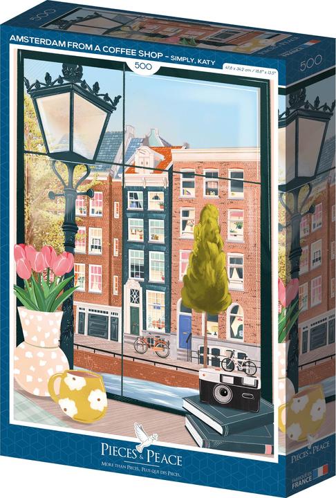 Image du produit Pieces & Peace Puzzle 500 pièces Amsterdam from a Coffee Shop (500 pièces)