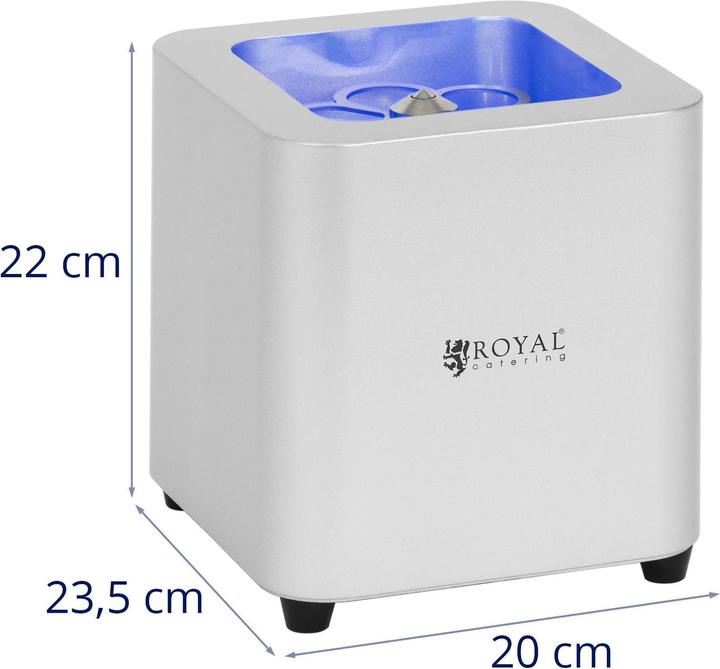 Produktbild Royal Catering Glasvereiser Glasfroster Glas Froster Gläser-Kühlgerät LED Edelstahl/Aluminium