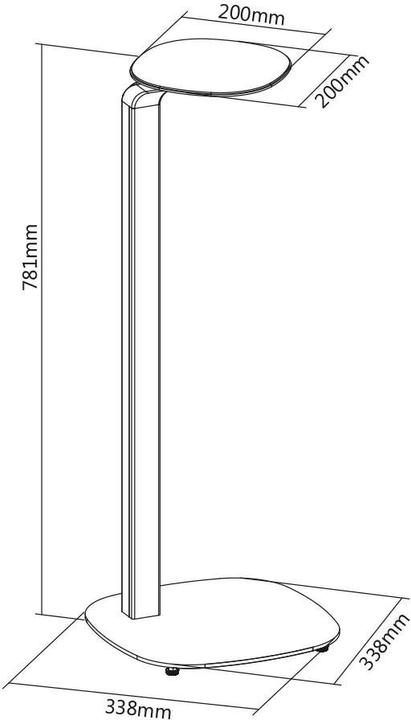 Image du produit myWall HS20L (1 paire, Support, Non mobile)
