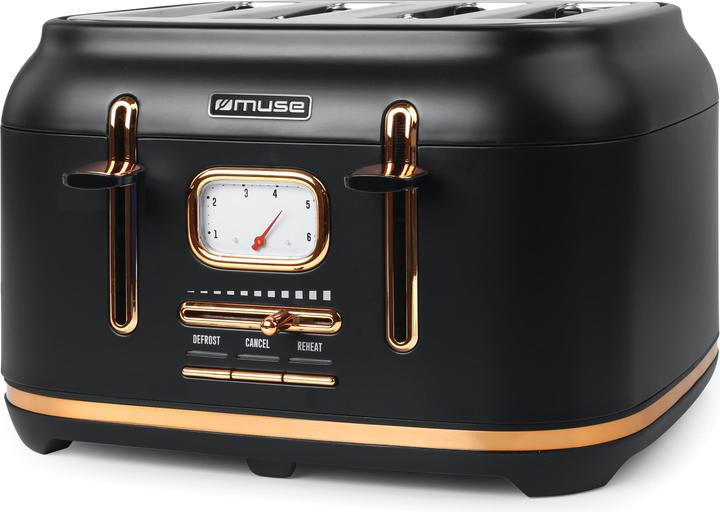Produktbild Muse MS131 BC Edelstahl Toaster schwarz