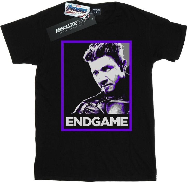 Avengers Endgame Hawkeye Poster Baumwolle Boyfriend TShirt