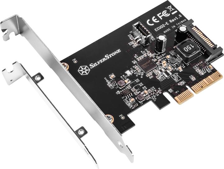 Actual product image Silverstone ECU02-E - USB adapter - PCIe 3.0 x2 low profile