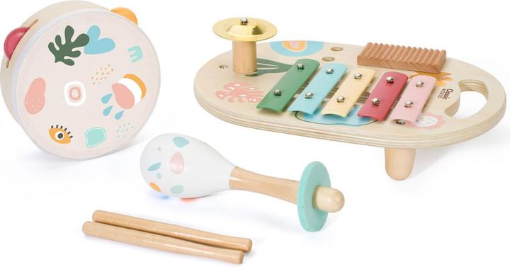 Actual product image Classic World Wooden Musical Instrument Set Iris (German, French, English, Italian)