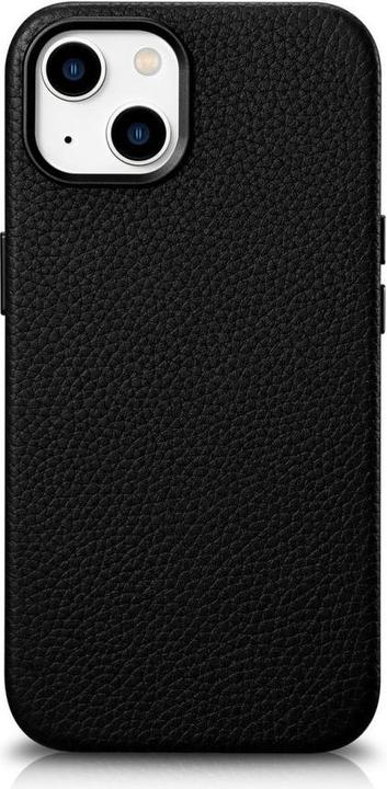 Produktbild iCarer Litchi Premium Leather Case iPhone 14 Magnetic Leather Case with MagSafe Black (WMI14220709-B (Apple iPhone 14)
