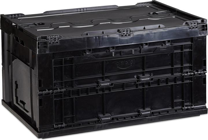 Immagine prodotto Relaxdays Box pieghevole da 60 l con coperchio (58,5 x 39,5 x 32,5 cm, 60 l)
