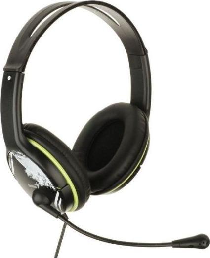 Immagine prodotto Genius HS-400A Cuffia nera/verde, Caratteristiche:Controllo del volume, Compatibile con Skype (Cablato)
