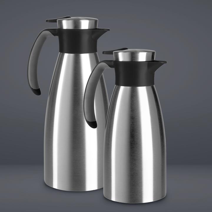 Image du produit Emsa Verseuse isolante SOFT GRIP, 1,5 litre, acier inoxydable / bleu Utilisation d'une seule main grâce (1.50 l)
