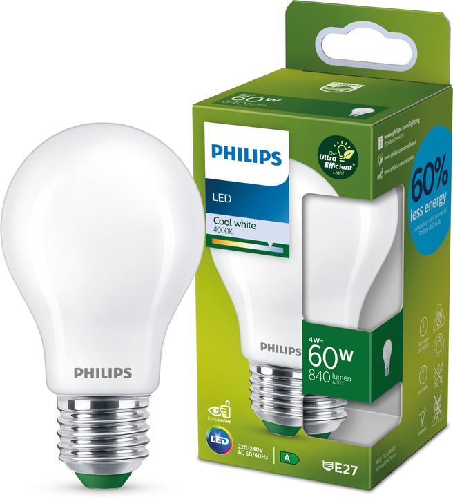 Actual product image Philips LED Classic (E27, 4 W, 840 lm, 1 x, A)