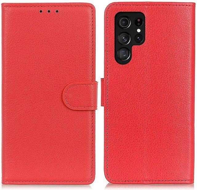 Produktbild MU Classic Litchi Leder Bookcover Series (Samsung Galaxy S22 Ultra)