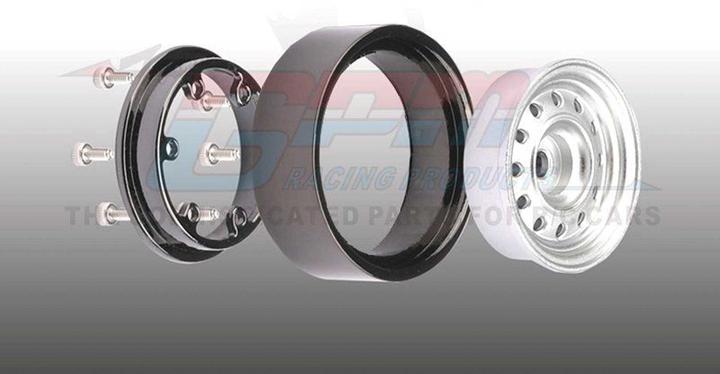 Immagine prodotto GPM SET CERCHI BEADLOCK ALU 1.0 12 FORI (1 SET/4 PEZZI) ORO TRX-4M, SCX24