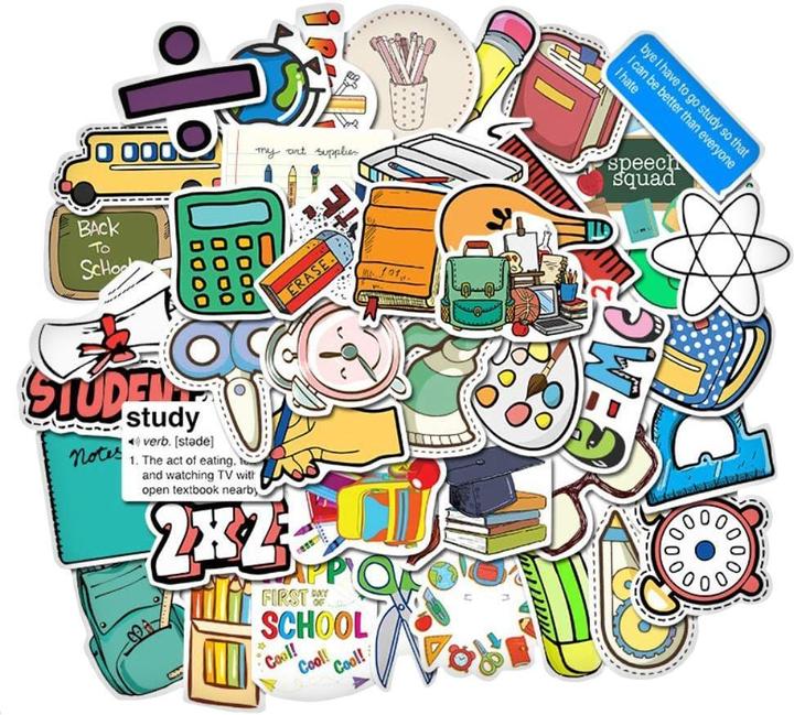 Actual product image JTI 50x Stickers and decals - VSCO school