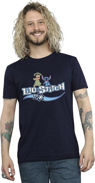 Actual product image Disney Mens Lilo And Stitch Characters T-Shirt (5XL)